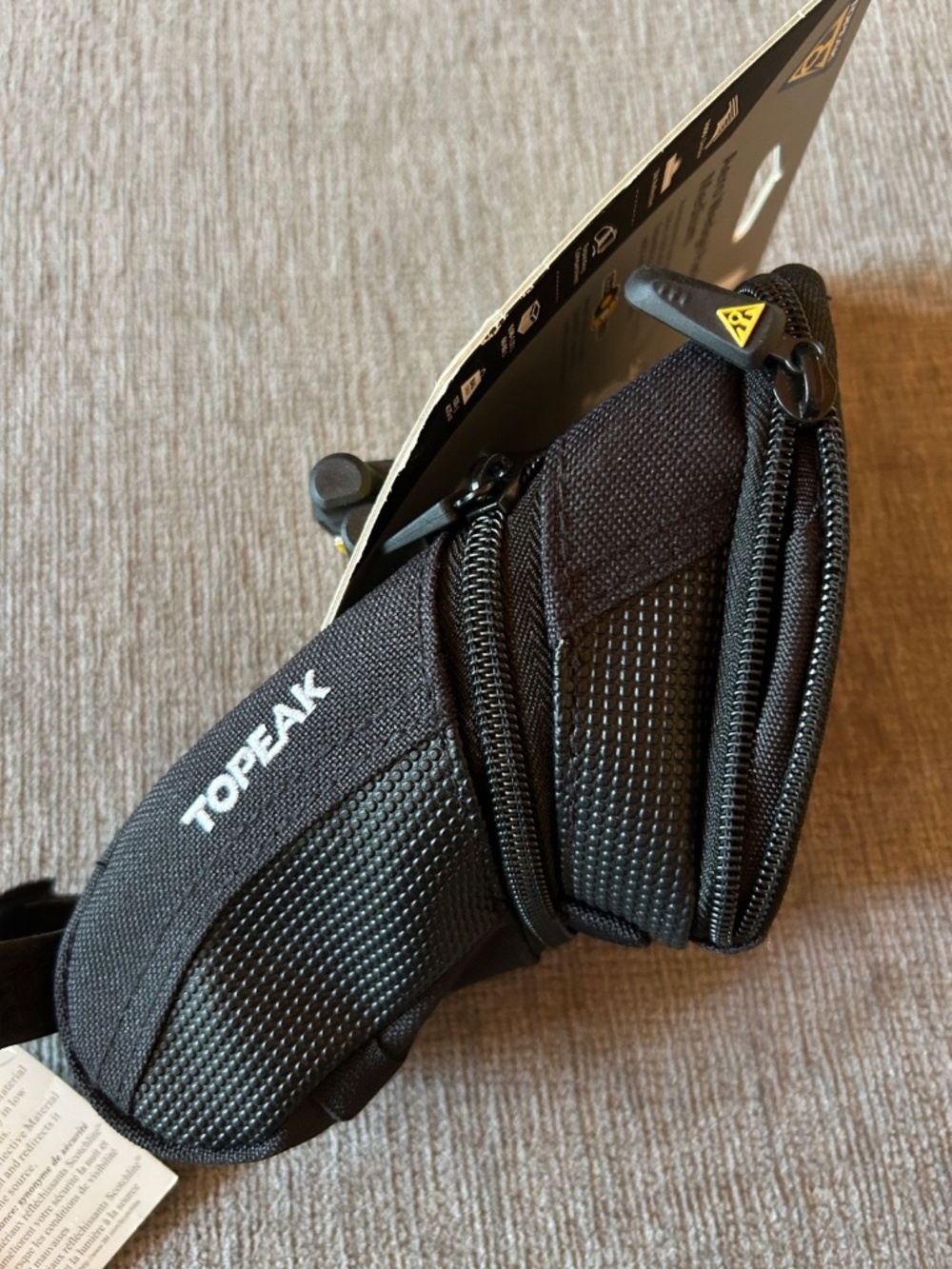 Top Peak Aero Wedge Pack Saddle Bag Seat Pack w/ Fixer F25 Mount, Medium, NWT